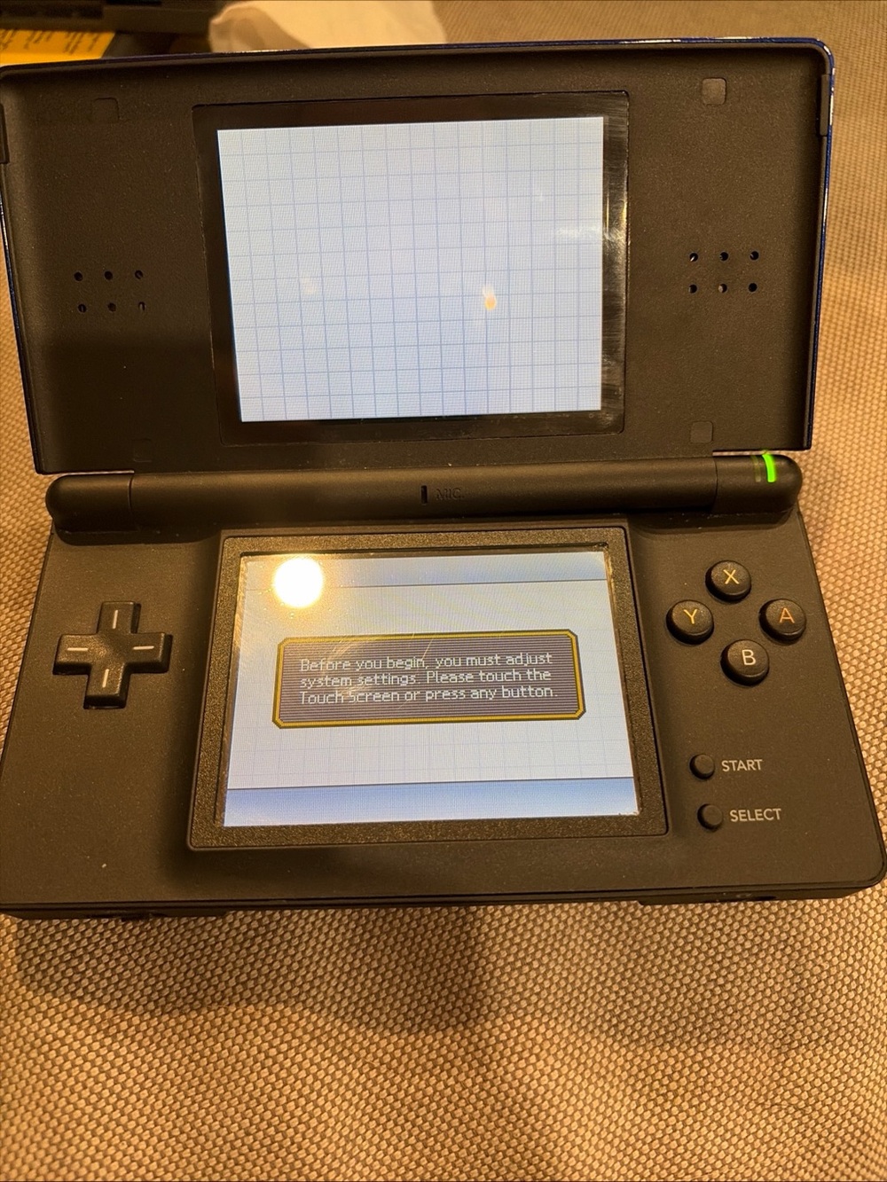 Nintendo DS Lite Handheld Console - Black with stylus charger and 6 games